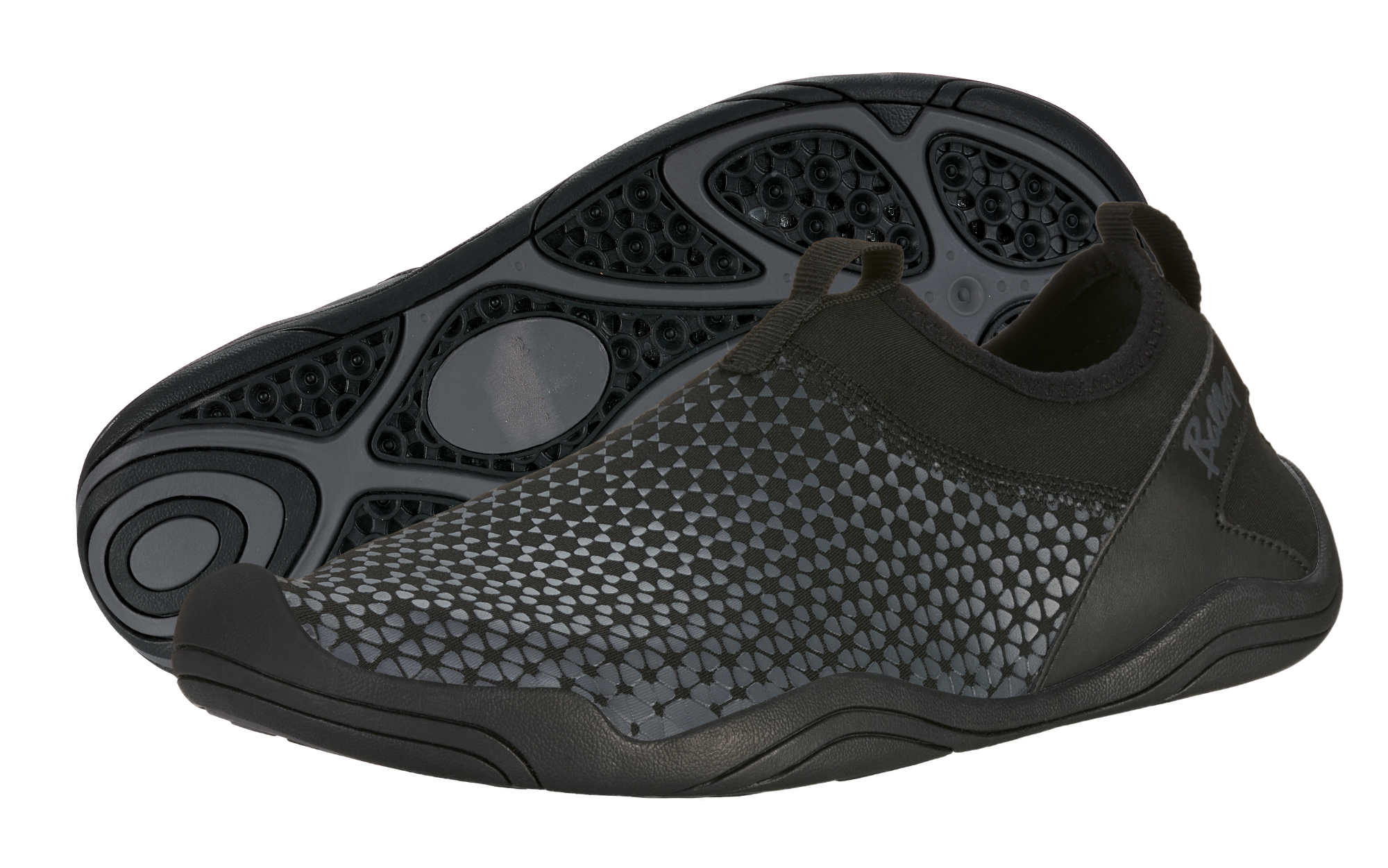 Sneaker, Schuh, Mesh-Mummel, Grau, Slip-On
