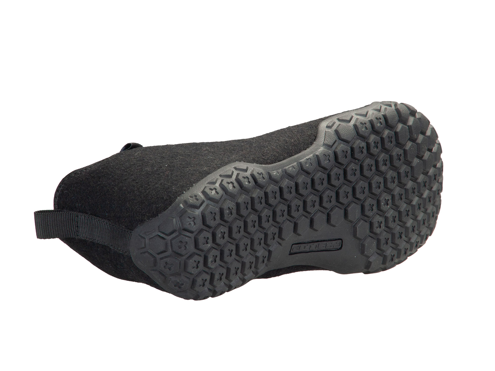 Schuh, Gummisohle, Klettverschluss, Schwarz, Sneaker
