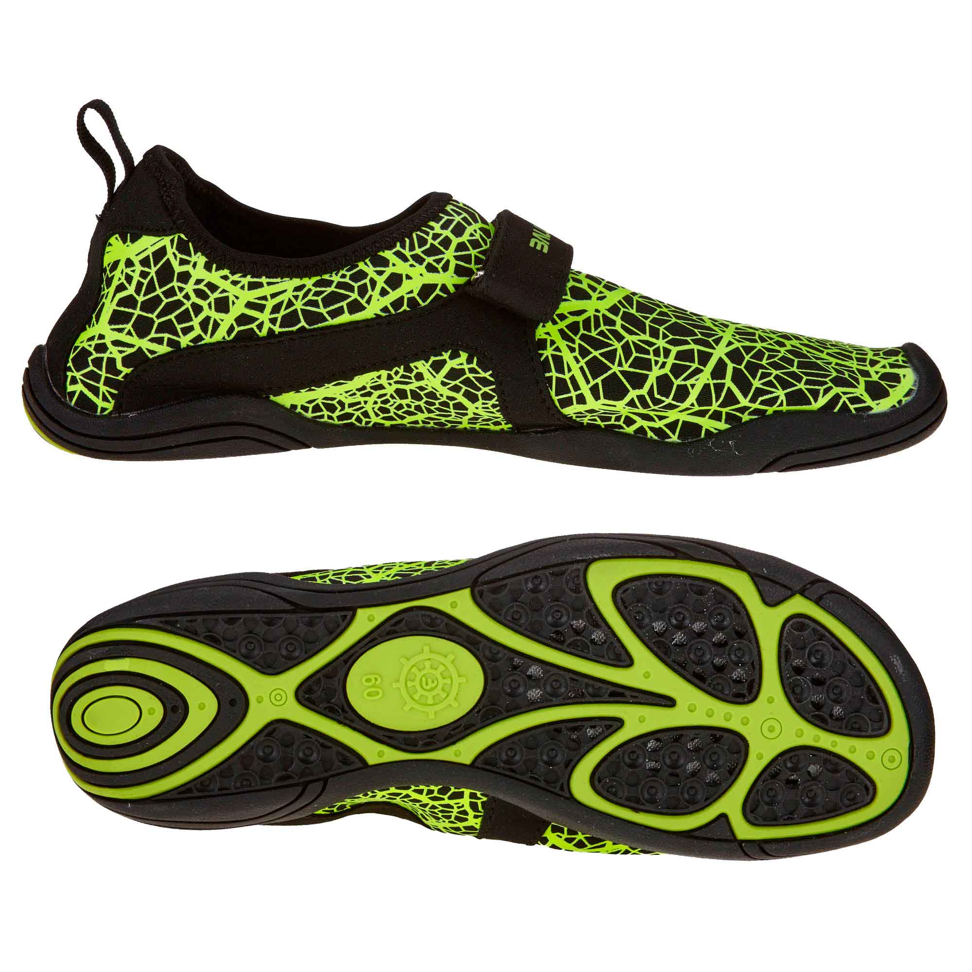 Schuhe, Sneaker, Laufschuh, Neon grün, Schnellschnürer